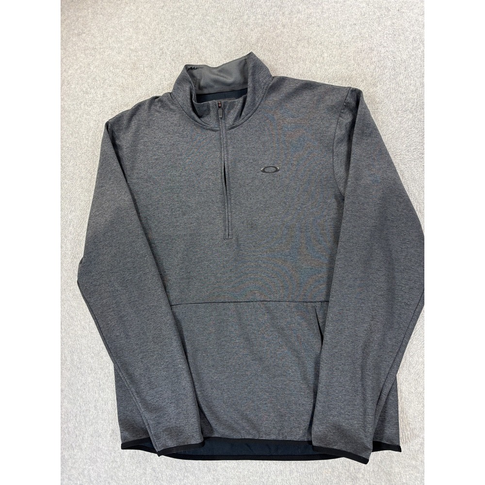 Oakley Half Zip Midweight Golf‎ Fleece Pullover (Men's 2XL) Gray